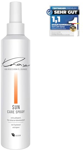 Knaus SUN Care Spray – 2-Phasen Leave-In Conditioner | Schutz & Regeneration mit Panthenol & Agavenextrakt | UV-Schutz, Feuchtigkeit & leichte Kämmbarkeit nach Sonne, Salz & Wind