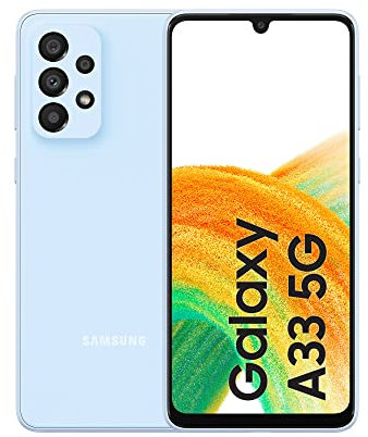 Samsung Galaxy A33 5G, 128GB, Blue (Renewed)