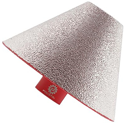 Brocas Chaflán Biselado Diamante 82mm - FOCSTOL Fresa Diamante para Agrandar y dar Forma Orificios Existentes en Azulejos para Porcelánico Cerámica Mármol Granito M14 Rosca