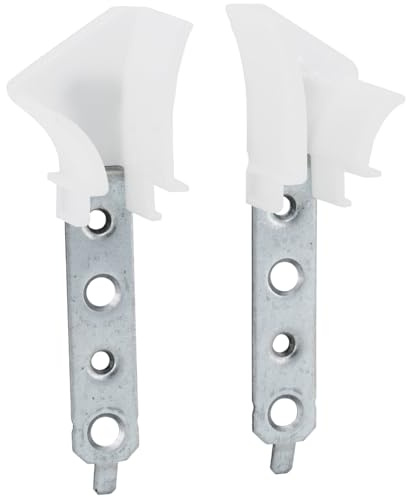 cyclingcolors 2x Tulipe volet roulant traditionnel ou tunnel pour lames de 7 à 9mm 4 trous Entonnoir Rail de guidage Universel Protection Fenêtre Store