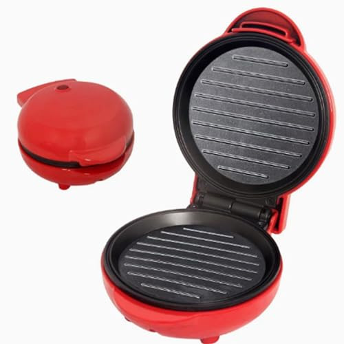 XSDAJSD Horno de Pizza eléctrico de encimera, Parrilla Interior Abierta de 180°, 800 W, para el hogar, para Pizza, quesadillas, Tortillas y más.