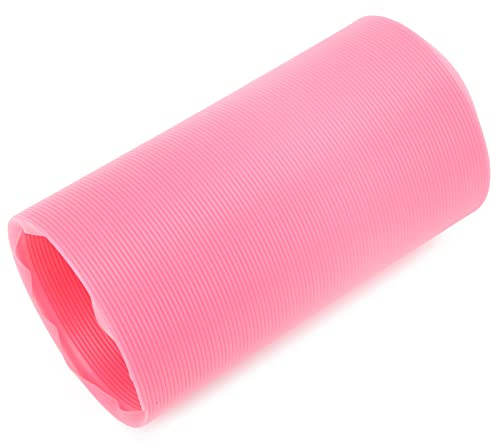 HEEPDD Infällbar Lektunnel för små Djur, PP-material, Utbyggbar Mini-husdjurstunnelleksak för Minkmarsvin Igelkott, Diameter 10 Cm, Perfekt för Nöje och Träning (Rosa)