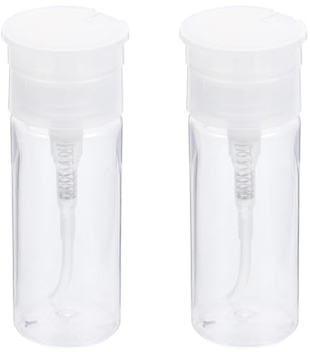 SOESFOUFU Bottiglia Portatile da Viaggio 2 Pezzi 100 Ml in Petg senza Perdite per Cosmetici e Detergenti, Flacone Vuoto per Lozione e Acqua Detergente, Contenitore Ricaricabile Compatto