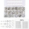 450-tlg 18 Größen M6-24 ALU-Dichtring Sortiment Aluminium Dichtung Dichtungsring Satz O-Ring Set