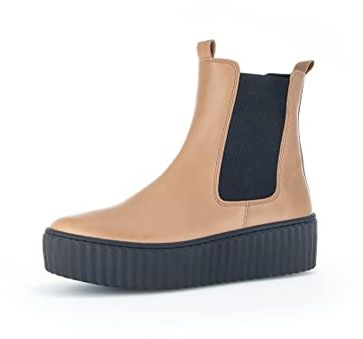 Gabor Damen Chelsea Boots, Frauen Stiefeletten,Wechselfußbett,Best Fitting,Booties,halbstiefel,Kurzstiefel,Chino (schwarz),38.5 EU / 5.5 UK