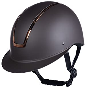 HKM Damen Lady Shield Helme, 2407 Braun/Rosegold, S