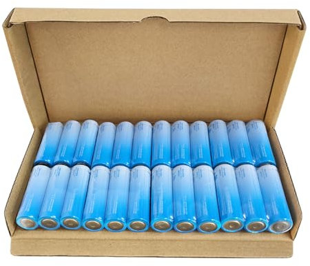 Pilas AA de Litio, Paquete de 24， 2900 mAh 1,5 V de Larga duración, sin Fugas Garantizada, Funciona a temperaturas extremas, no Recargable