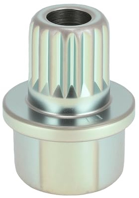 VekAuto Dado di Bloccaggio Ruota Compatibile per BMW, Resistente in Lega di Acciaio Zincato 34/18PT Tono Argento Vite Antifurto Chiave di Rimozione Presa