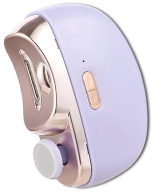 Lonnalee Coupe-ongles électrique automatique 2 en 1, coupe-ongles électrique professionnel, coupe-ongles électrique ergonomique, violet