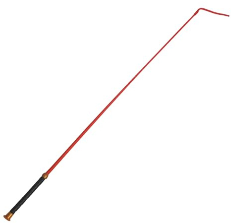 KetoBarrow Equestrian Dressage Crop Soft Grip Handle Horse Schooler Crop 100cm Red