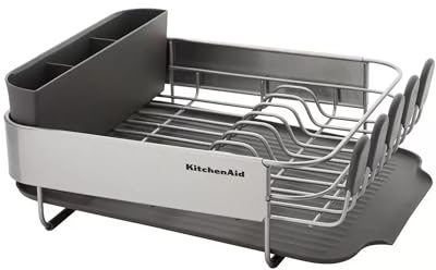 KitchenAid Escurridor compacto de acero inoxidable