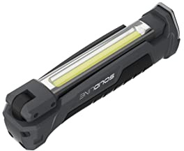 Solidline SW2R, super helle LED Werkstattlampe, vielseitige Arbeitsleuchte, flexibler Lichtkegel, 550 Lumen, 35 Meter Leuchtweite, 2 Stunden Leuchtdauer, inkl. Akku und Micro-USB Kabel, 1 Stk.