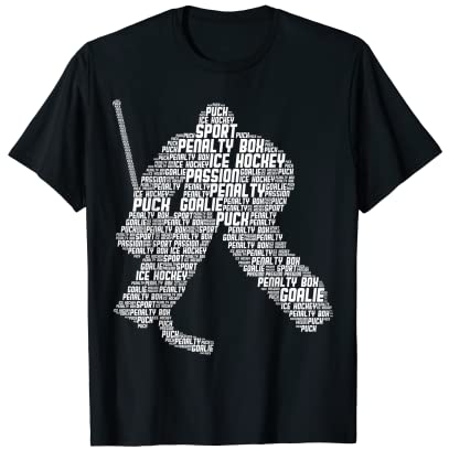Eishockey Torwart Eishockeyspieler Jungen Männer Kinder T-Shirt