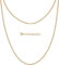 Silvadore 2mm Gold Necklace for Men Chain - Real 18k Plated Stainless Steel CUBAN Link Jewellery - NON-TARNISH & Waterproof - 56cm / 22 inch (Velvet Pouch)