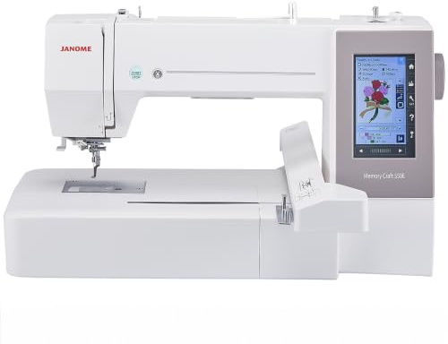 Janome Memory Craft 550E Machine à broder Édition limitée 35,6 x 20,1 cm