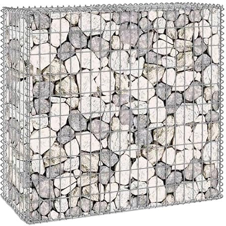 IDMarket - Lot de 2 gabions pour pierre 100 x 30 x 80 cm