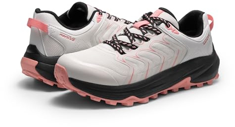 NORTIV 8 Women's Hiking Shoes Lightweight Walking Sneakers with Arch Support Outdoor Work Camping Tennis Workout Cross Training Echo,Size 7,Khaki,NWUMHI2501