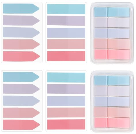600 Pcs Sticky Indexing Tabs Page Markers Sticky Index Tab Post Tabs Flags Stickers Book Annotation Bookmark Notes for Book Notes Easy Remove Reading Index Folders File Note