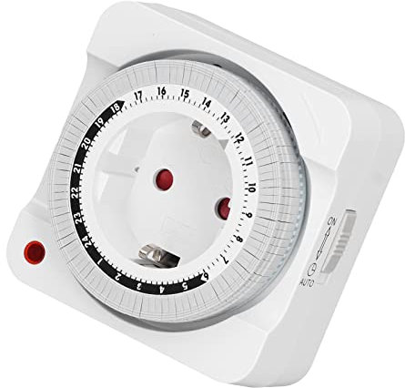 Prise de Minuterie, Bouchage Stable et Silencieux et Jeu Cyclique Cyclique avec Arrêt Automatique 24 Heures sur 24 pour Le Vélo électrique, Facile à Utiliser pour Divers Appareils avec Une Puissance