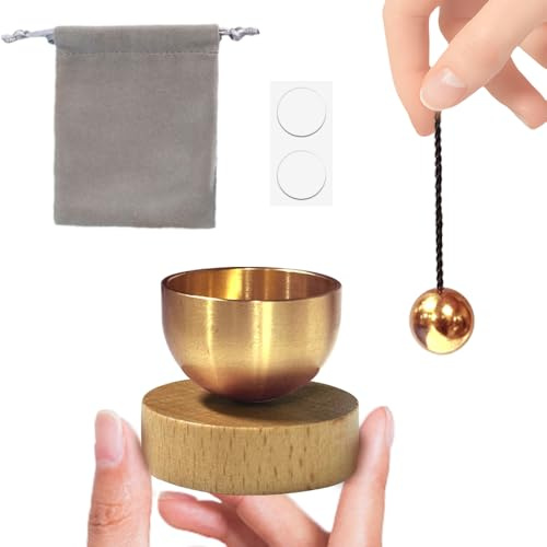 HuaMuDM Flangschale klein tibetische,Tibetisches Klangschalen Set,Mini Klangschale, Meditationsklangschale,Klangschale klein für Yoga,Meditation und Entspannung,Achtsamkeit, Stressabbau