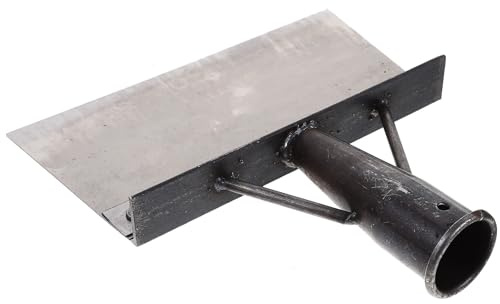 GALPADA Pala Metálica para Estiércol de Aves con Diseño y Mango Resistente para Limpieza de Excrementos Gallineros y Familiares Pequeño