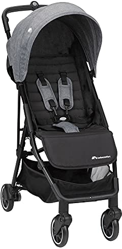 Bebeconfort Buggy Teeny 3D, Ultrakompakt zusammenklappbarer Kinderwagen inkl. passender Tragetasche, ideal für die Reise oder die Stadt, nutzbar ab ca. 6 Monate bis ca. 4 Jahre, Black Chic (schwarz)