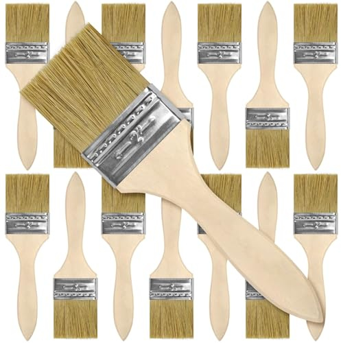 UPlama 24 Pack 2 Inch Paint Brushes, All-Purpose Chip Brush Set for Painting, Stains, Varnishes, Epoxy, Glue, Crafts, Walls & Wood Furniture