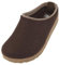 HAFLINGER Grizzly Kris Filzpantoffel Hausschuh Filzclog unisex Braun (Espresso 120), Gr.36