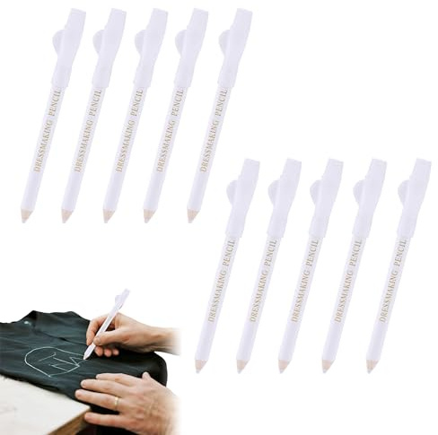 10PCS Tailors Chalk White Fabric Chalk for Quilting Sewing Dressmaking DIY Crafts