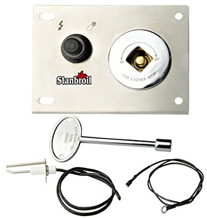 Stanbroil Fire Pit Gas Burner Spark Ignition Kit – Including Push Button Igniter Gas Shut-Off Valve with Key
