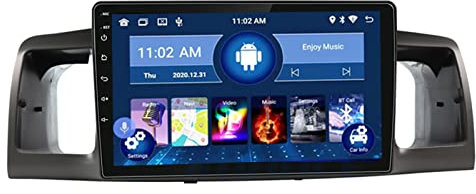 HTYQ Reproductor Multimedia para Automóvil Navegación GPS para Toyota Corolla EX 2007-2012, Android 10.0 4G WiFi Sistema Reproductor De Video Estéreo para Radio De Automóvil, Soporte FM Am SWC