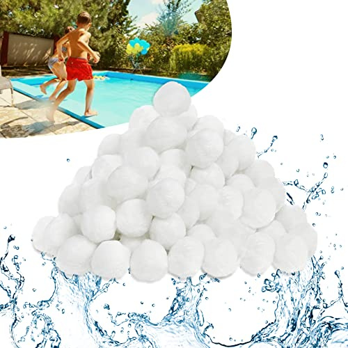 YRHome Filterboll för sandfiltersystem, filterbollar, 1 400 g, filter, boll, sandfilter, ersättning, 50 kg, poolfiltersand, hållbar, för poolpump, sandfilter, pool, filterpump, miljövänlig ersättning