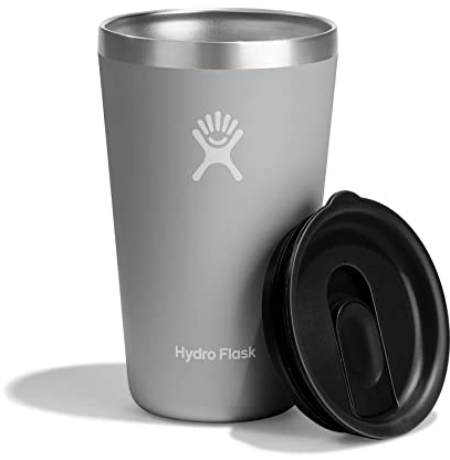 Hydro Flask - Tumbler - Vaso Térmico 473 ml (16 oz) con Tapa a Prueba de Derrames Cerrable - Acero Inoxidable de Doble Pared con Aislamiento al Vacío - Birch