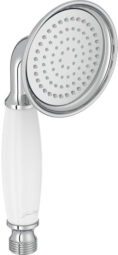 Jacob Delafon - Douchette Louise - Design Rétro, poignée céramique - Économie d’eau - Anticalcaire - 20,5x8,5x7,3 cm - Finition Chrome - E24366-CP