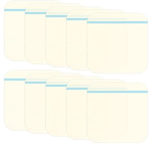 10 Stück Hydrokolloid Pflaster 10x10cm Dekubitus Pflaster Hydrogel Pflaster Geeignet Zur Pflege von Leicht Nässenden Wunden Blasen Akne und Oberflächlichen Wunden(Transparente Farbe)