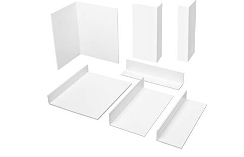 2 mètres | Profilé d'angle | inégale | PVC | blanc | Hexim | 314