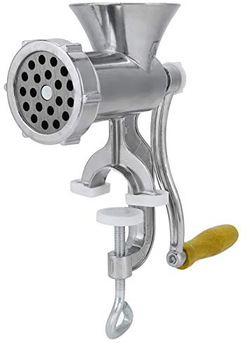 Uadme Picadora De Carne Manual De Acero Inoxidable Y Aluminio Para Picar Cerdo, Res, Pollo, Pimienta Y Hacer Salchichas