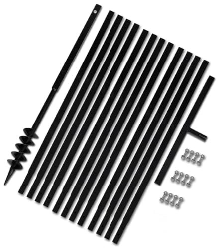 Tarière Manuelle, Perceuse Manuelle Foret de Tarière Tarière de Sol Jardin Bêche et tarière manuelle 80 mm Avec Rallonge mèche tarière 13 m