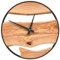 vidaXL Wanduhr Braun Ø35 cm Eisen und Olivenholz, Uhr, Wanduhr für Wohnzimmer, Schlafzimmer, Büros, Schulen, Badezimmer