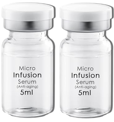Anti-Aging Serum 5 ml, Hyaluronsäure-Serum Ampullen für Feuchtigkeitspflege, glättet feine Linien, All-in-One Micro Hydra Infusion System, für alle Hauttypen geeignet (5 ml x 2)