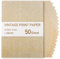 50 Sheets Vintage Paper, A4 Parchment Paper for Craft, Parchment Certificate Paper, 100GSM Certificate Paper A4 for Printer, Papyrus Paper Handmade Paper for Craft Writing