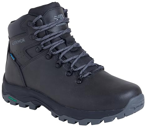 Karrimor Mendip 4 CH waterproof leather walking boot weathertite Black/Grey UK 9