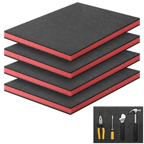 Storystore Skumsnitt 4 stycken, 40x30x2,5 cm, verktygslådor, skum polyetylenskum, skuminlägg, kamerakoffer