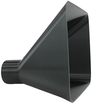 DRUCKKRAFT Absaugtrichter 220 x 160mm – DN50 Anschluss | Werkstatt | Absauganlage | Absaugung | langlebig und robust – aus hochwertigem PETG, rechteckig, schwarz, bis max. 70°C