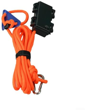 Oniissy Cuerda de viento LED de 5 m con 8 modos, impermeable IP66 y tensión de 370 kg, cuerda reflectante de poliéster de alta resistencia para toldo de camping al aire libre (naranja)