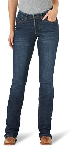 WranglerwomensWillow Mid Rise Performance Waist Boot Cut Ultimate Riding Jean