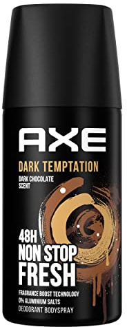Axe Bodyspray Dark Temptation Deo ohne Aluminium bekämpft geruchsbildende Bakterien und unangenehme Gerüche 35 ml (1er Pack)