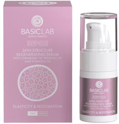 BasicLab Dermocosmetics Regenerierendes und stärkendes Gesichtsserum |15ml | Für Frauen und Männer, Tag und Nacht geeignet | Emulgierendes Serum