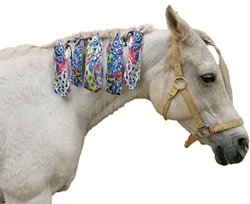 5 Pack Horse Mane Bags Mane Protector Holder Cover Bag for Equine Horse Pony Protect Mane From Dirt Breakage Rubbing