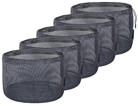 iBasingo nylon nätväska med dragsko liten nätväska 5 stycken BVP06
